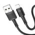 Hoco X83 - Victory Charging And Data Transmittion Cable (2.4A - 1M), USB-A To Lightning Plug, Compatible With Apple iPhone iPad Airpods