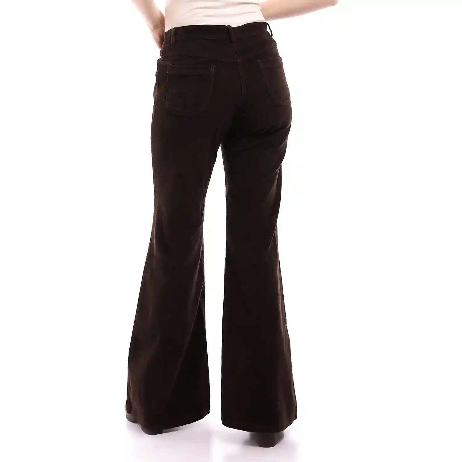 Esla womens Ribbed Casual Flare Pants - Safqqa Egypt