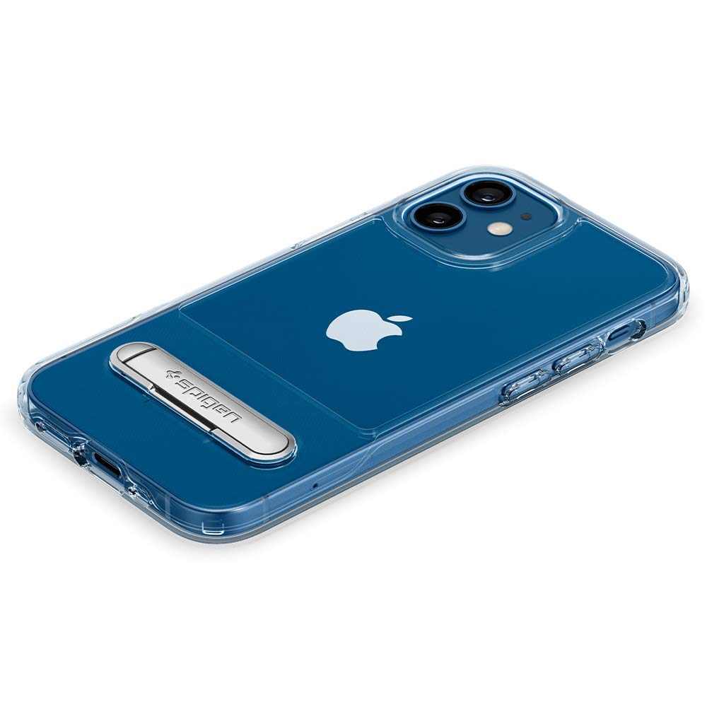 غطاء حماية Spigen Slim Armor Essential S مصمم لهاتف iPhone 12 Mini (5.4 بوصة) - شفاف كريستالي