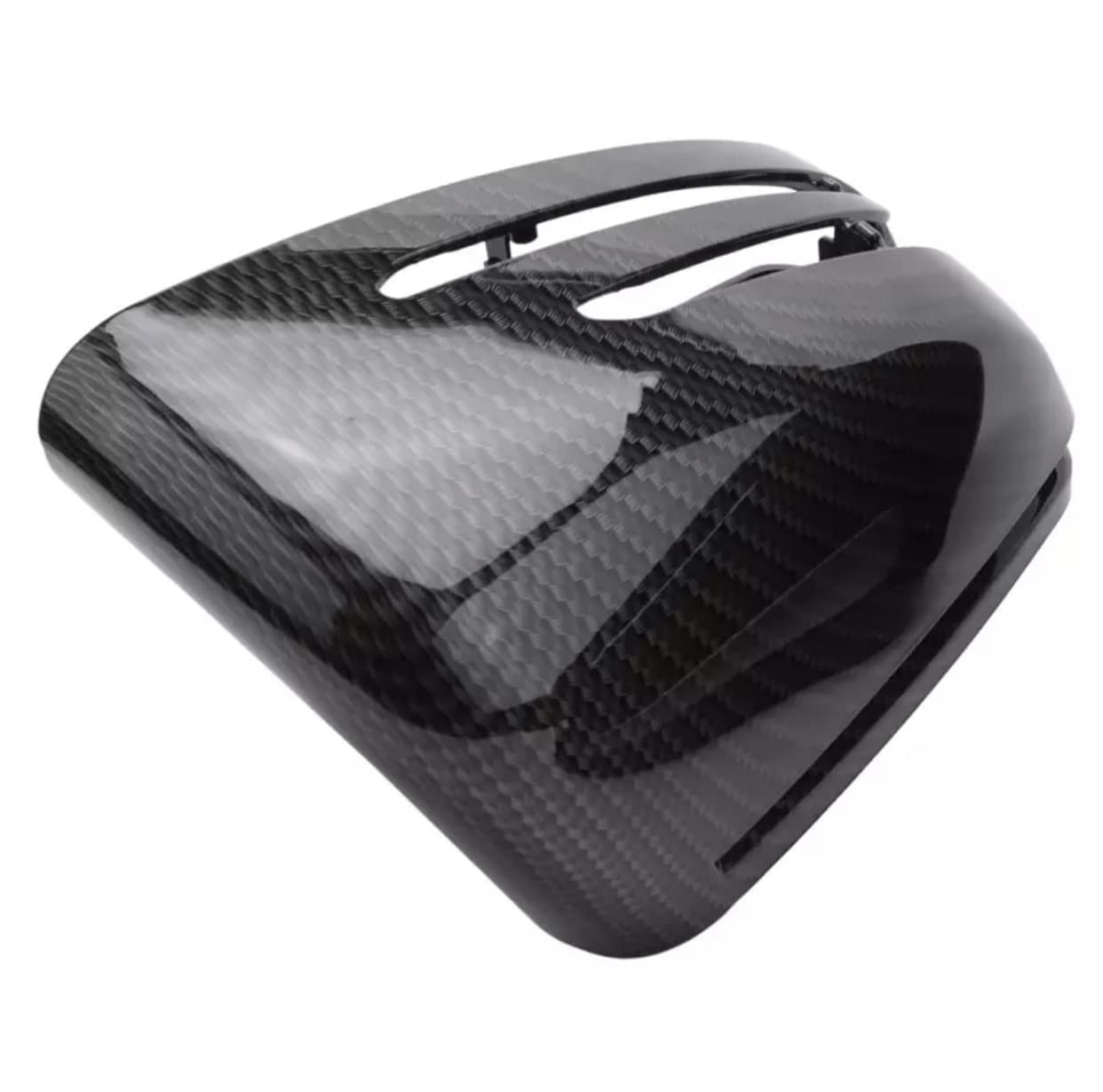 Generic 2pcs Replacement Carbon Fiber Pattern Rearview side Mirror cover caps For Mercedes Benz - Safqqa Egypt