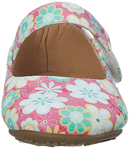 Skippy Flower Print Velcro Closure Mary Jane Shoes for Girls