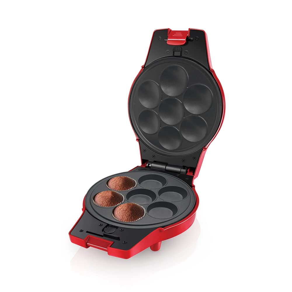 ساتشي ماكينة صنع الوافل والدونات والكب كيك والكيك والبوب 4 في 1 NL-4M-1566-RD