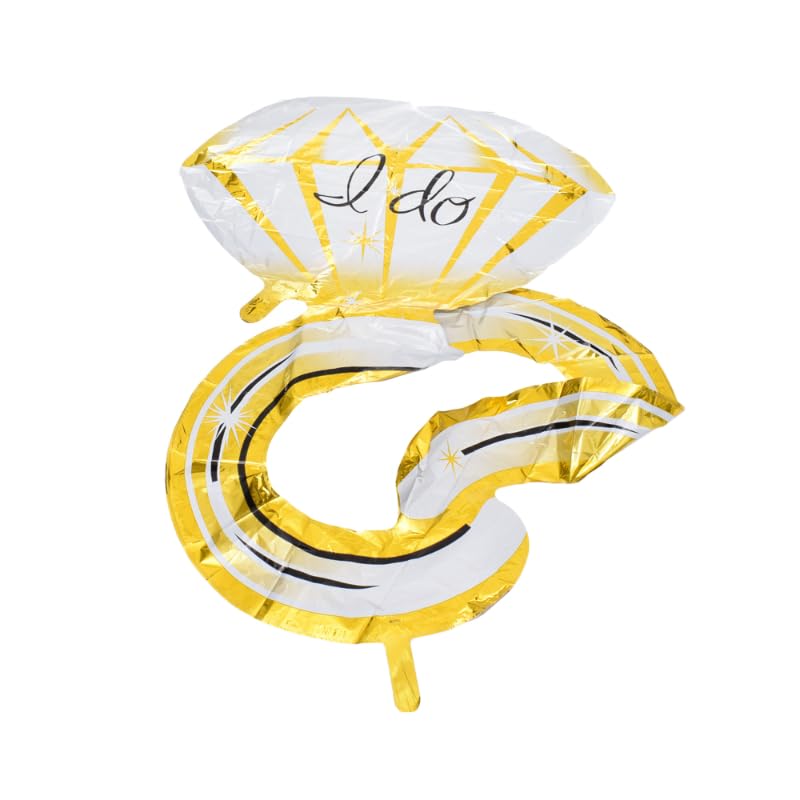 بالون كبير من الفويل على شكل خاتم مثالي لحفلات الخطوبة