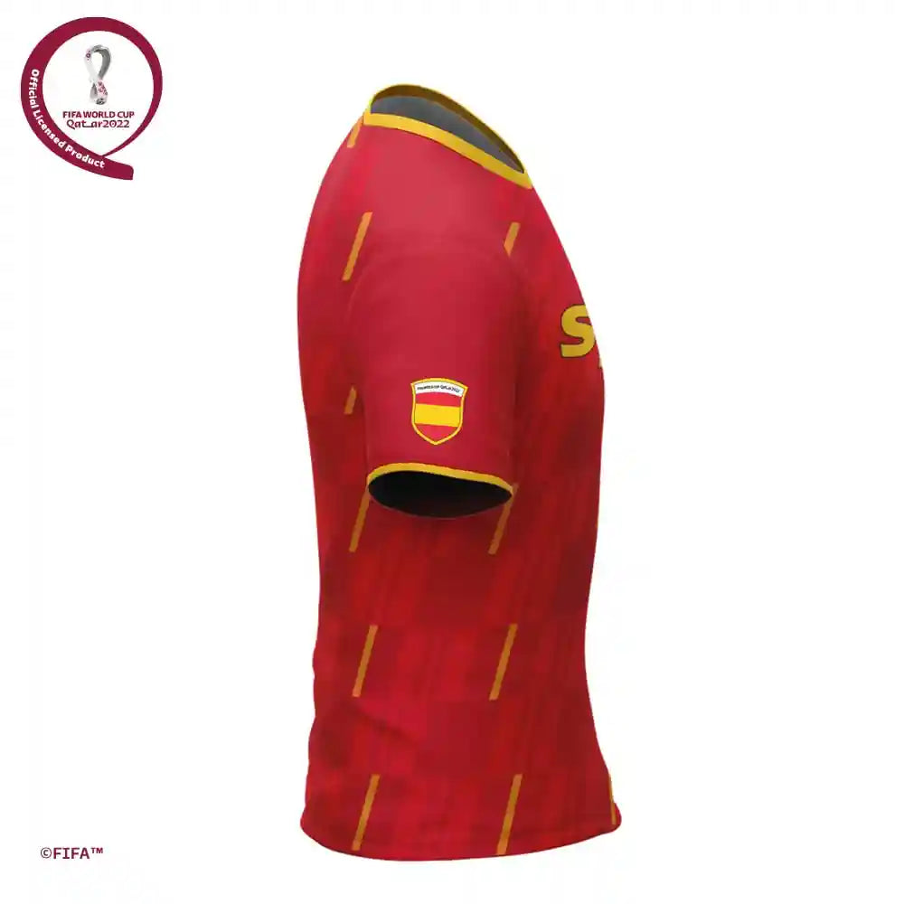 FIFA World Cup Qatar 2022 SPAIN MEN'S TSHIRT - RED - L - Safqqa Egypt