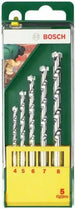 Bosch 2607019439 5pc Masonry Drill bit Set (4,5,6,7,8mm) - Safqqa Egypt