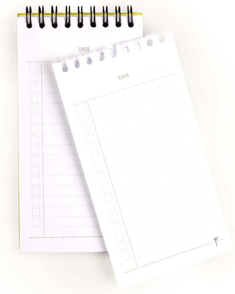 YM Sketch Notebook To Do List - Size (8.5x16cm) | Happy | 80 Sheets