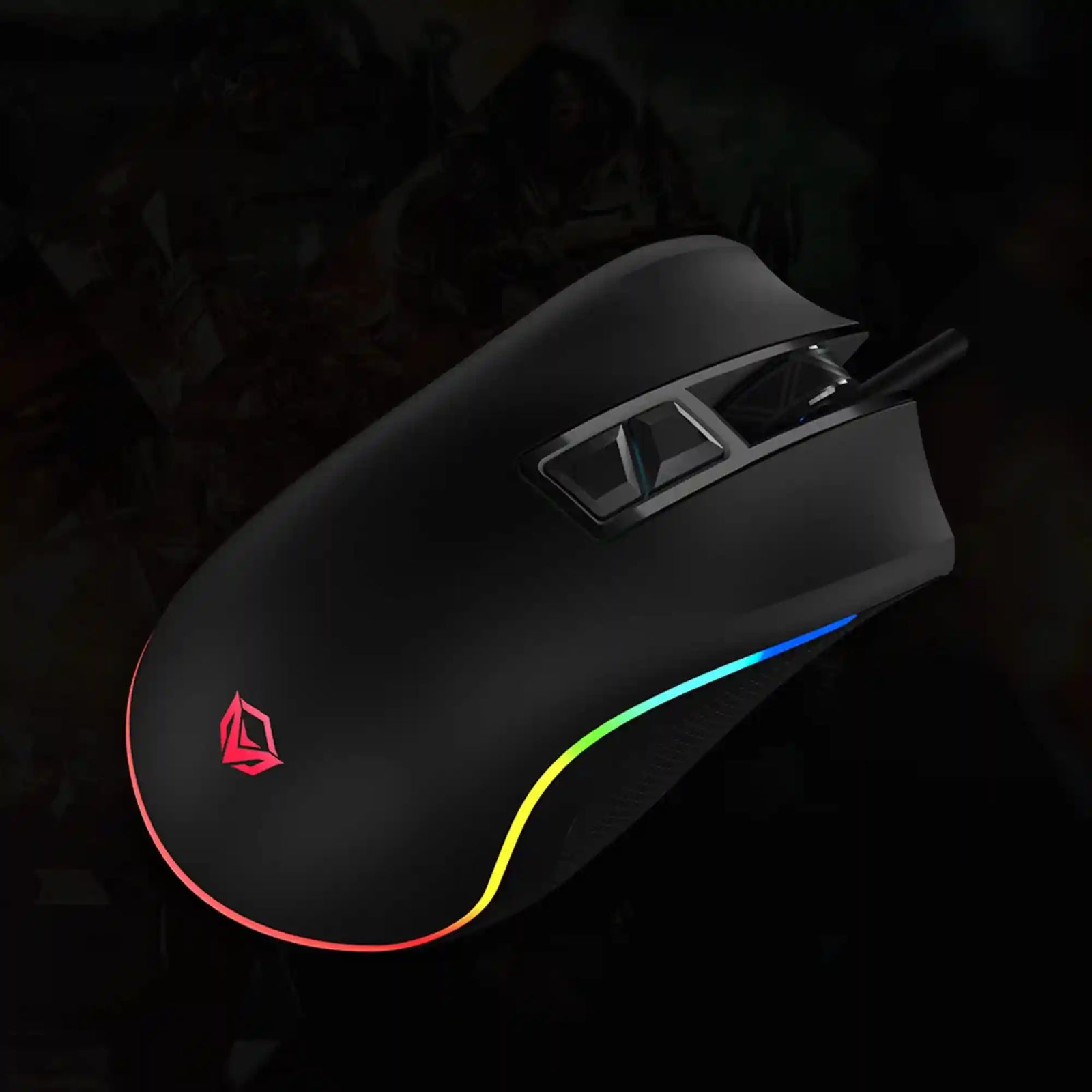 Meetion g3330 gaming mouse (8000 dpi) - for pc & laptop - black