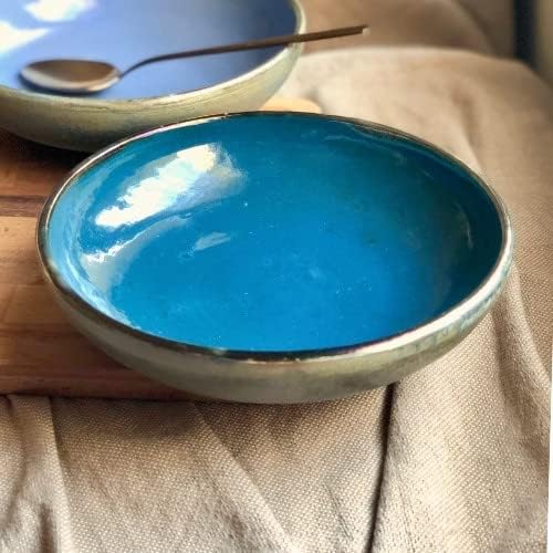 Decobate Handmade Blue Pasta Bowl