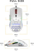 Glorious Model O Wired Gaming Mouse - RGB 67g Lightweight Ergonomic - Backlit Honeycomb Shell Design Mice ( White)