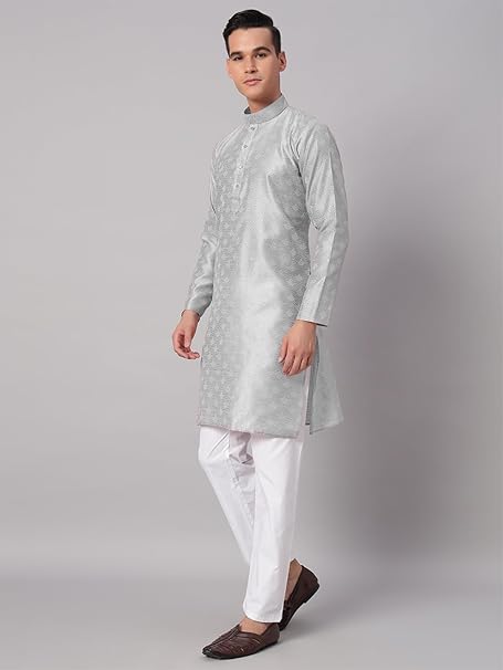 Styleville.in Men Cotton Textured Pajama Set Grey – Safqqa Egypt