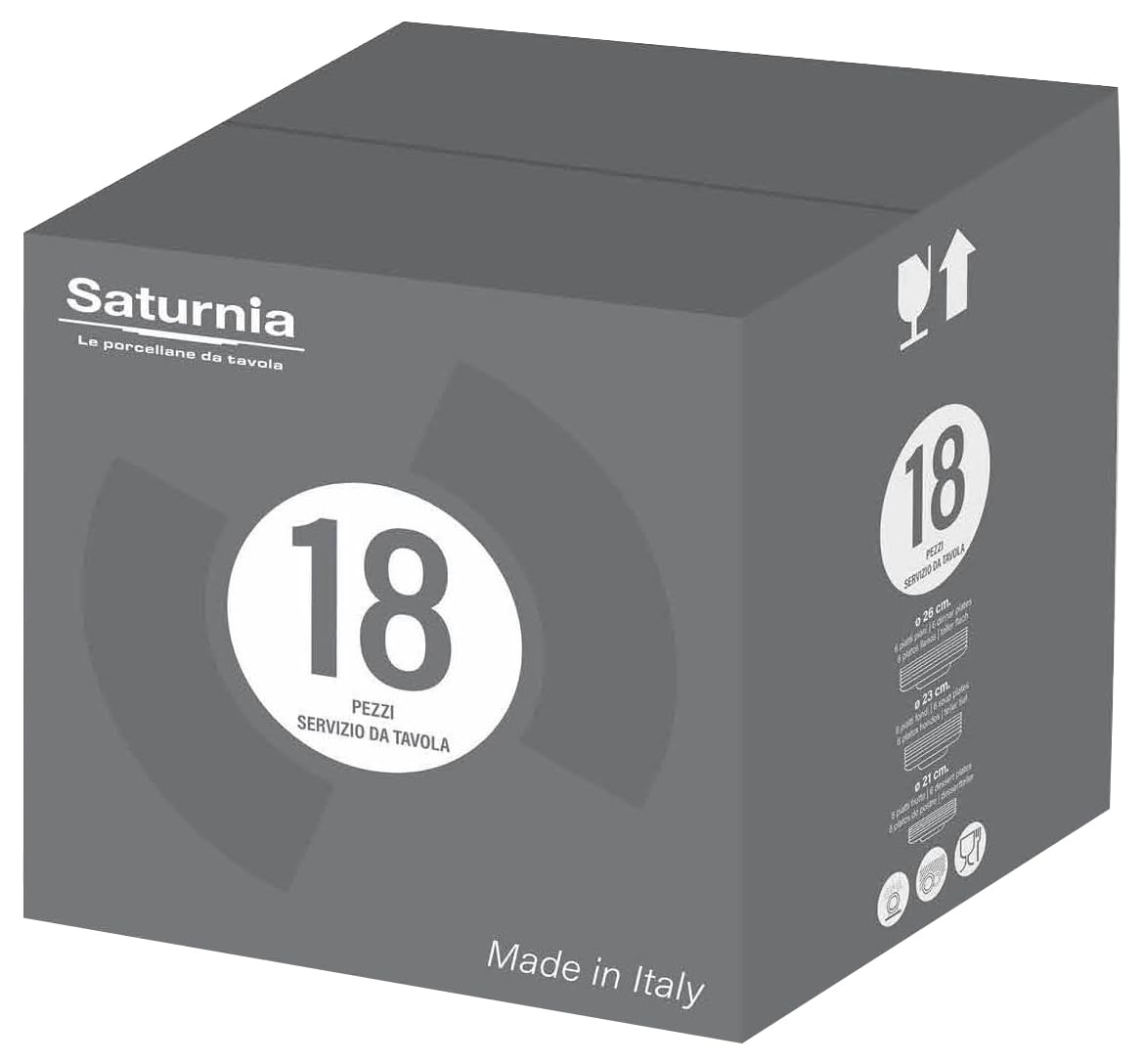 Saturnia Porcelain Set 18 Pieces  Made from high-quality, durable porcelain – Safqqa Egypt