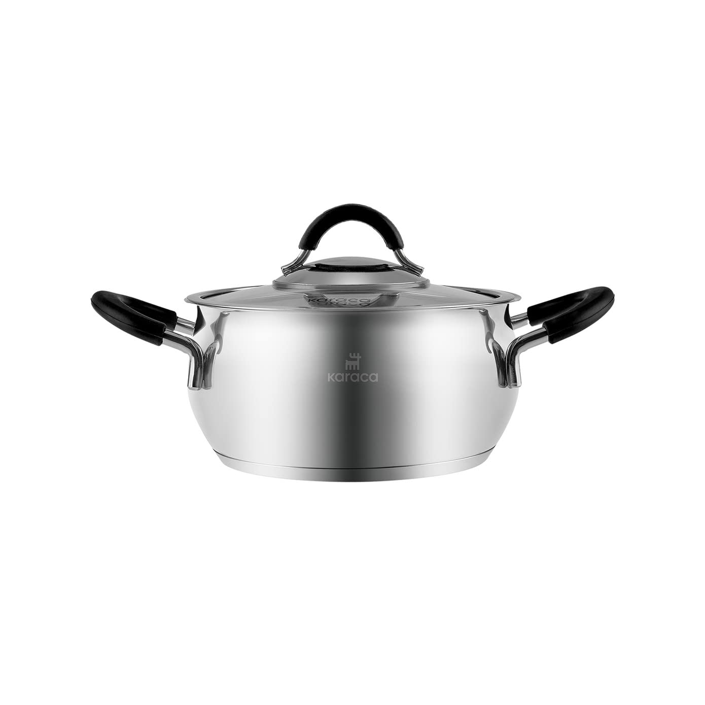 Karaca Oyster 8-Piece Steel Cookware Set – Black