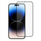 واقي شاشة زجاجي مقسى Joyroom Jr-Pf H02 2.5D كامل الشاشة بحافة سوداء لهاتف iPhone 14 Pro 6.1 عالي الوضوح - شفاف