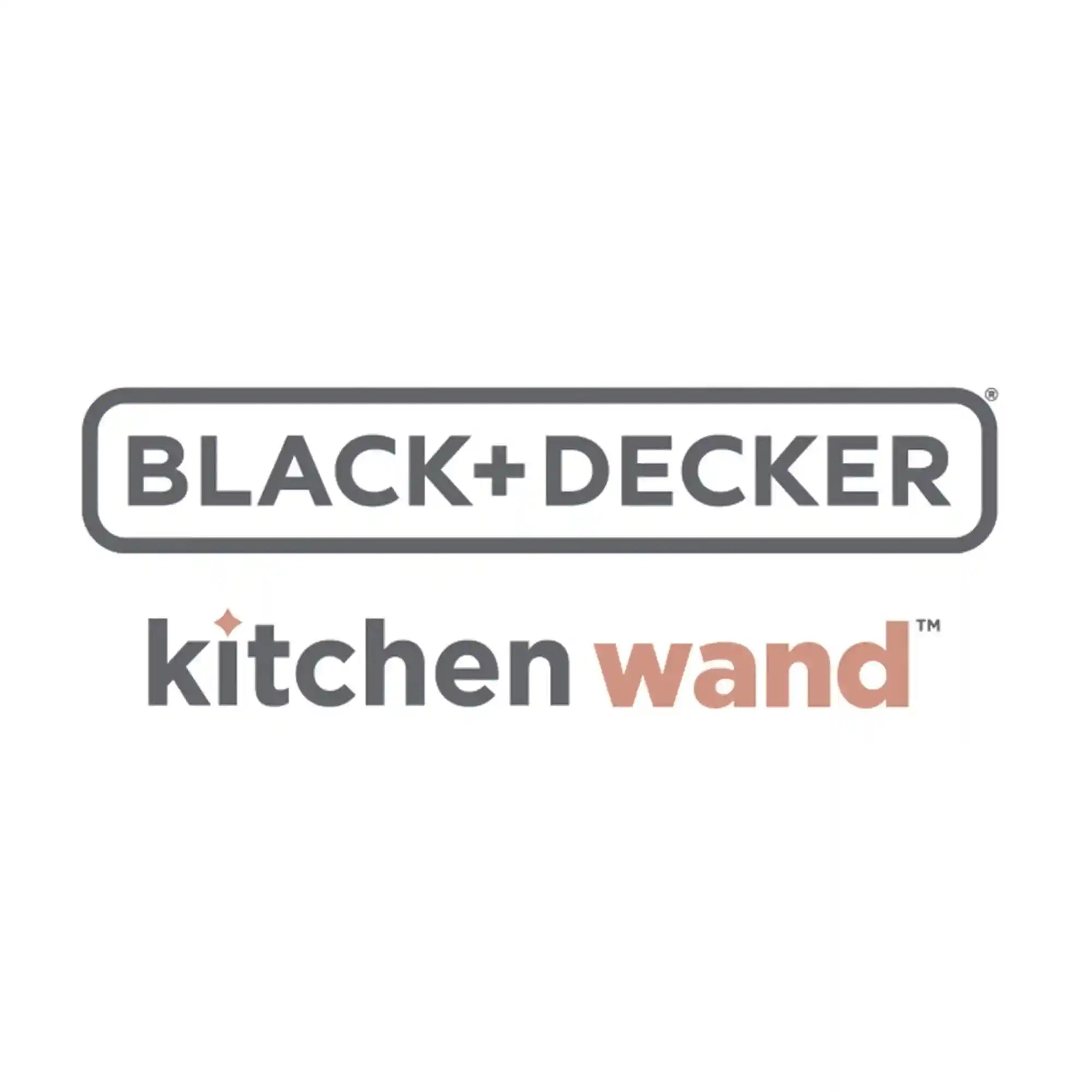 Black & Decker 7.2V Cordless Kitchen Wand/ Blender with 700ml Measuring Cup and Whisk, Includes Charging Base and Magnetic Charger, BCKM1012KB GB, Grey
