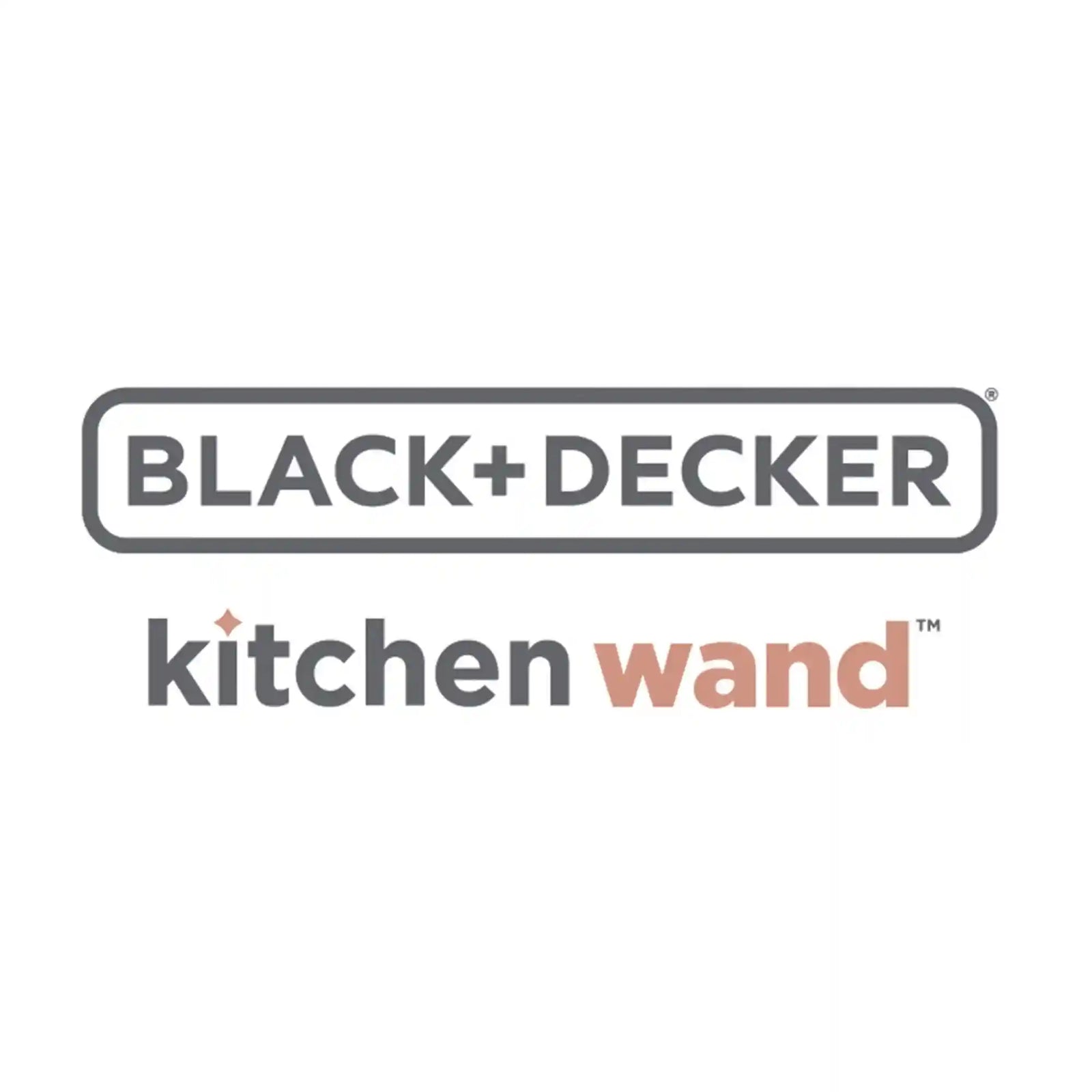 Black & Decker 7.2V Cordless Kitchen Wand/ Blender with 700ml Measuring Cup and Whisk, Includes Charging Base and Magnetic Charger, BCKM1012KB GB, Grey