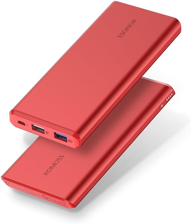 شاحن ROMOSS المحمول باللون الأحمر NB10-301-01 هو جهاز موثوق وعالي السعة مصمم للحفاظ على طاقة أجهزتك أثناء التنقل. يتميز بتصميم أحمر متين ويوفر شحنًا سريعًا وفعالًا للهواتف الذكية 
