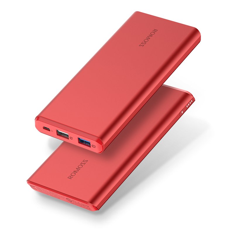 شاحن ROMOSS المحمول باللون الأحمر NB10-301-01 هو جهاز موثوق وعالي السعة مصمم للحفاظ على طاقة أجهزتك أثناء التنقل. يتميز بتصميم أحمر متين ويوفر شحنًا سريعًا وفعالًا للهواتف الذكية 