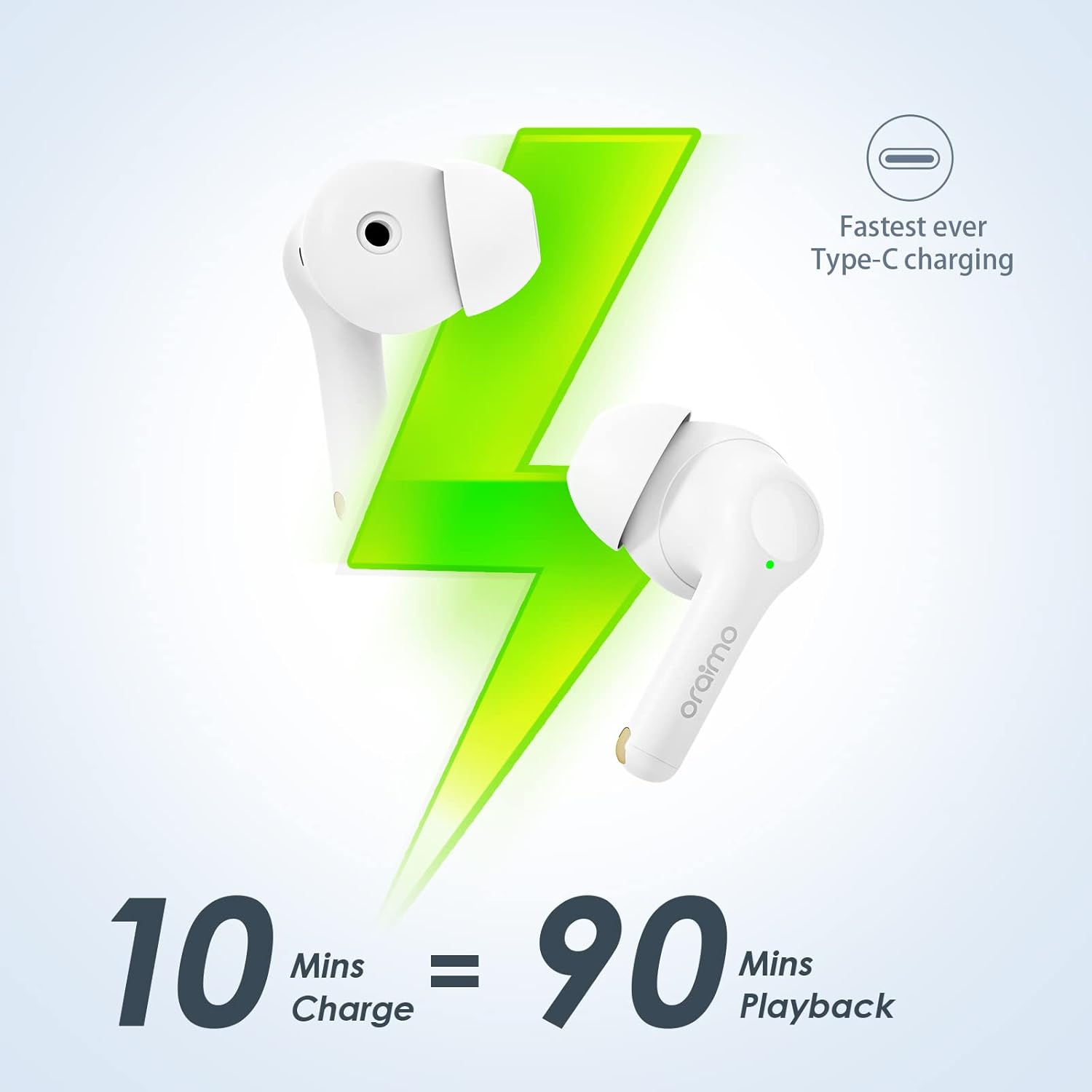 سماعات أذن لاسلكية حقيقية من Oraimo OEB-E104D 