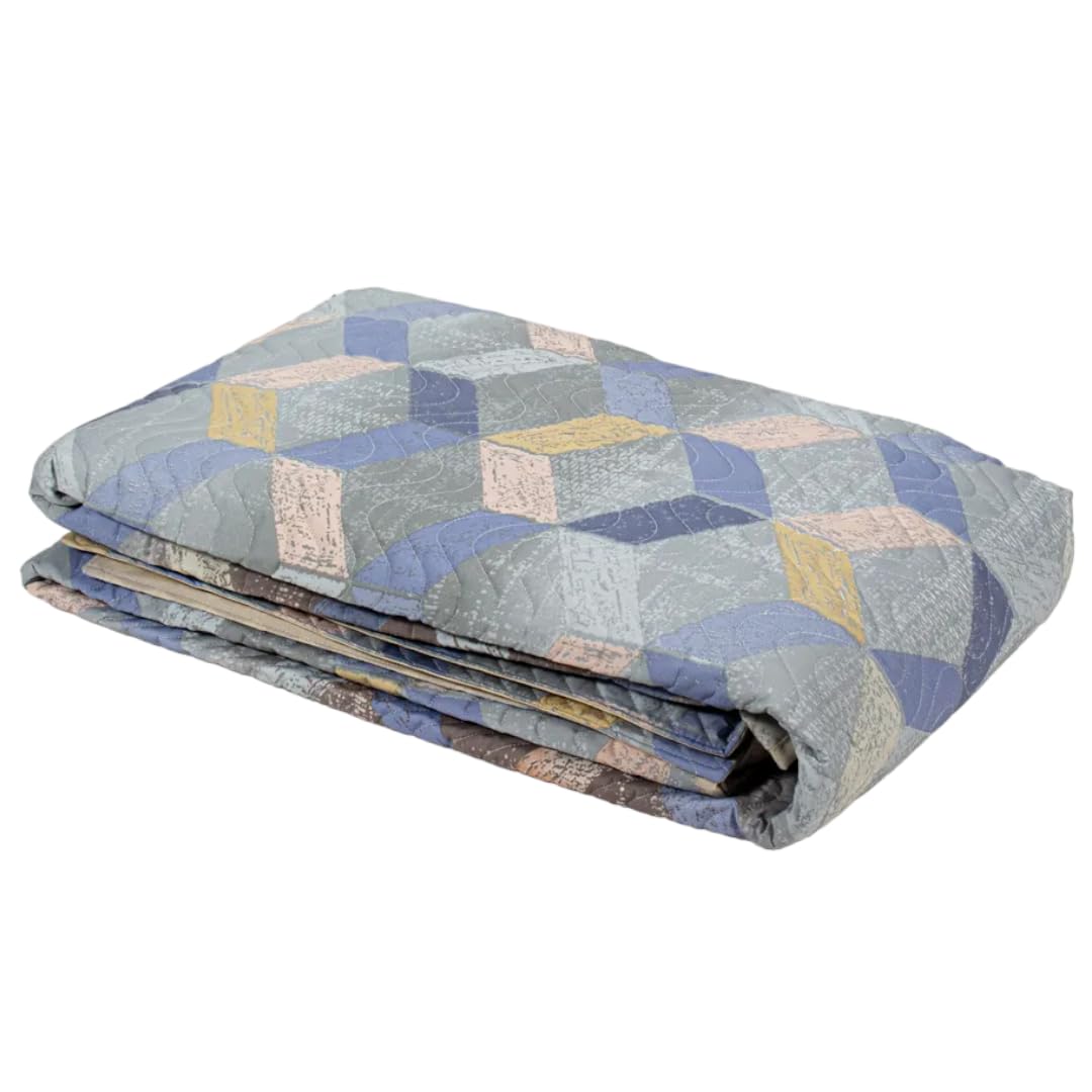 Forbid Double Poly-Cotton Coverlet Set - Multi-Colored (3 Pieces: Coverlet 240 x 240 cm + 2 Pillowcases 70 x 50 cm)