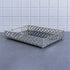 Zeyve Knit Pattern Laser Tray Silver 40X30X6Cm