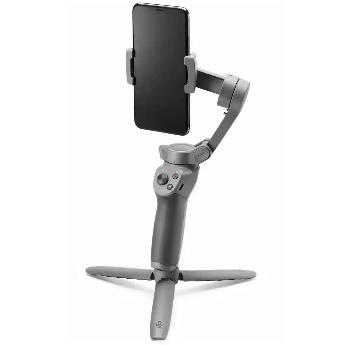 عدة DJI لتثبيت الهواتف باللون الرمادي هي أداة احترافية لتحسين تصوير الفيديو بالهاتف المحمول. توفر تصويرًا سلسًا ومستقرًا من خلال تعويض حركات اليد، مما يتيح تسجيل مقاطع فيديو بجودة سينمائية