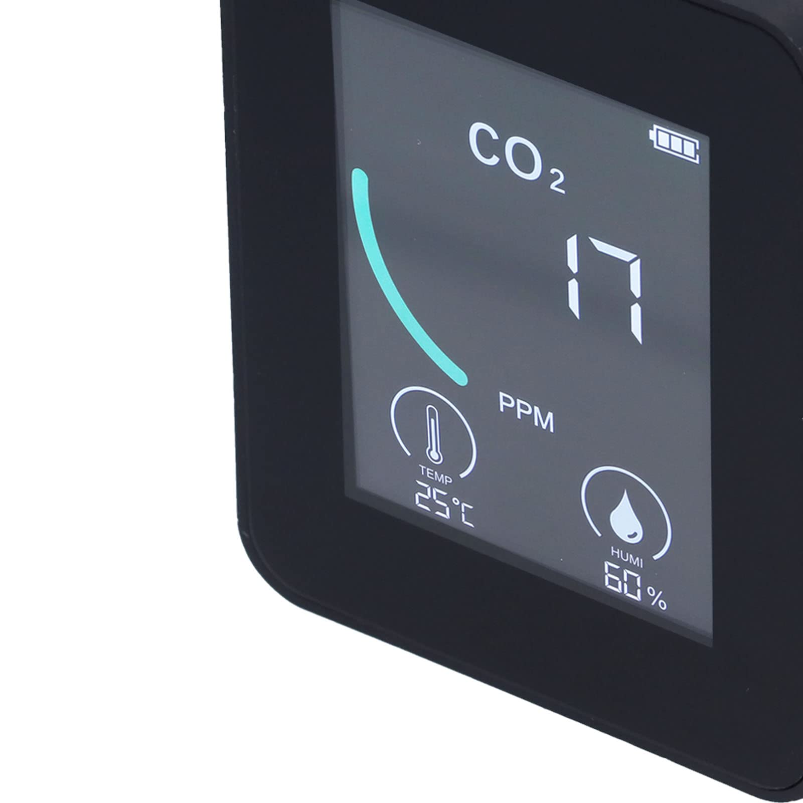 Air Quality Dector,2CO1T LCD CO2 Detector Digital Temperature and Humidity Detector with Alarm Portable and Real Time Monitoring for Family and Office