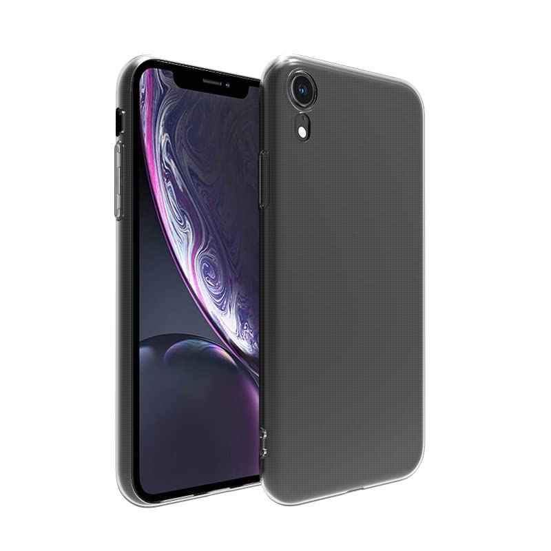 is specially designed for smart phones. The transparent and fashionable big hole case made of TPU material is suitable for iPhone xr, transparent - Safqqa Egypt