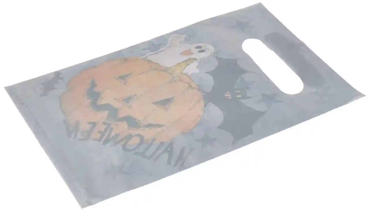 Party Pumpkin Print Bags Blowouts Forks Cups Plates Hats and Horns Set 71 Pieces - Multi Col - Safqqa Egypt