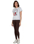 Splash Plain High-Waist Elastic Waist Leggings for Women S - Safqqa Egypt