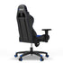 Furgle Gaming Chair, Gocker Ergonomic 3D Swivel Chair - One-Piece Steel Frame, PU Leather, Gas Lift - Black *Blue - Safqqa Egypt