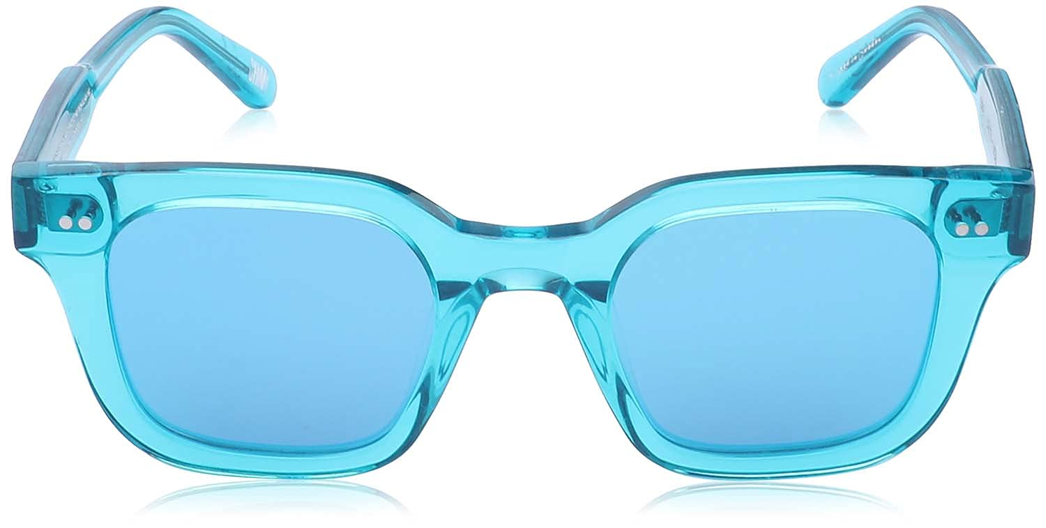 نظارات شمسية من شيمي اكوا بعدسات زرقاء مربعة الشكل مناسبة للجنسين -ازرق شفاف