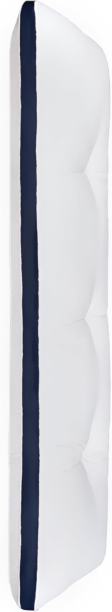 Forbid - Long Microfiber Pillow - White & Navy