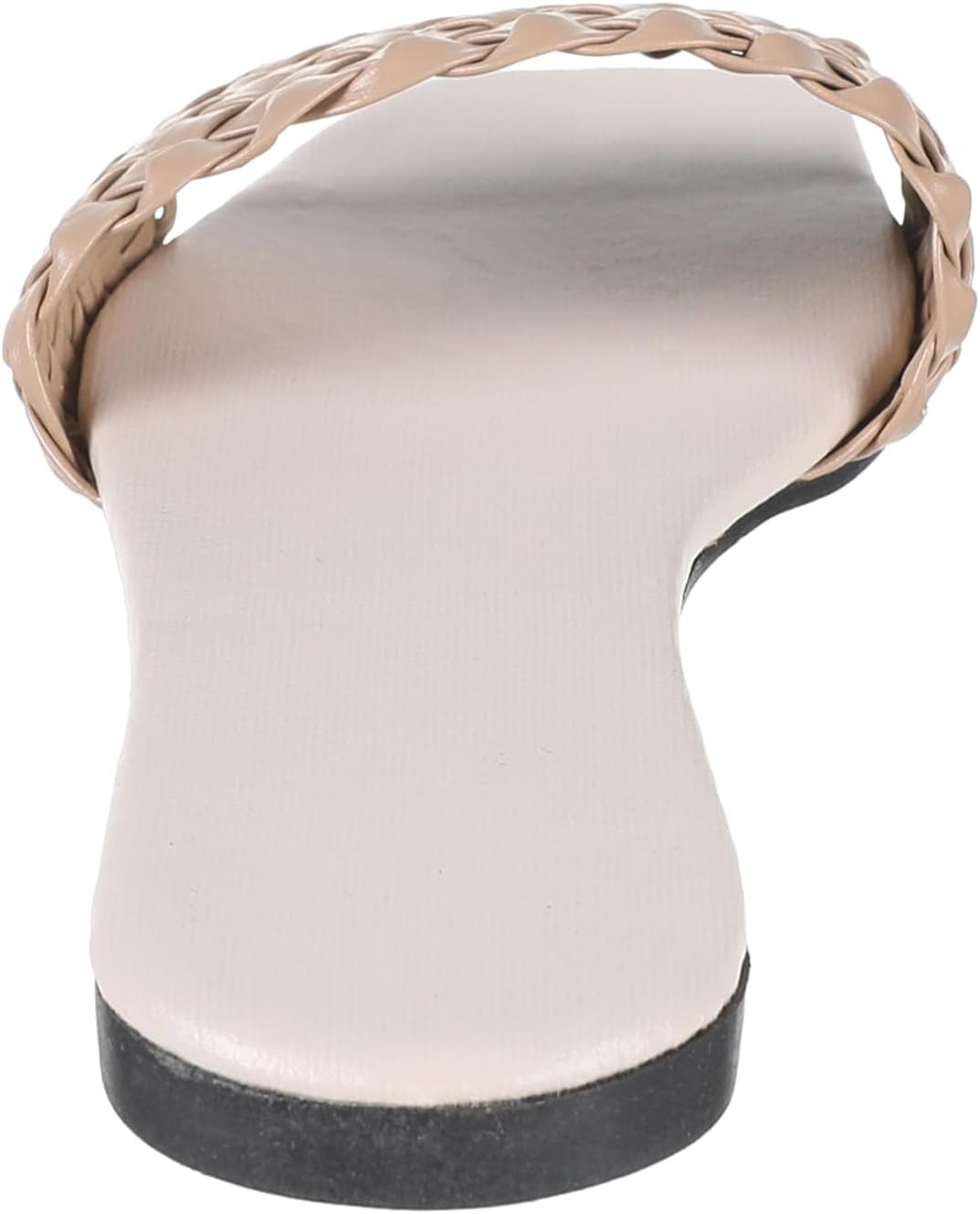 SWAY Flat spongy cushioned insole for amazing comfort and a braided faux soft leather upper For Women, – Safqqa Egypt