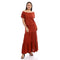 offcliff Women Tiered Skirt & Cropped Tee Solid Set