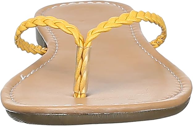 Club Aldo Faux Leather Braided-Strap Toe-Post Slippers for Women