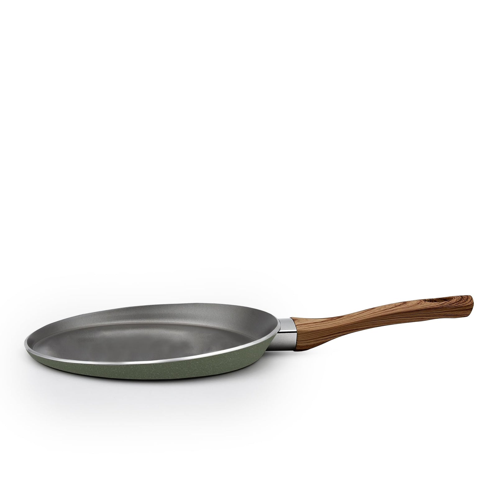 Celar Aluminum Crepe Pan, 28 cm Diameter, Green, Non-stick, Made In Portugal