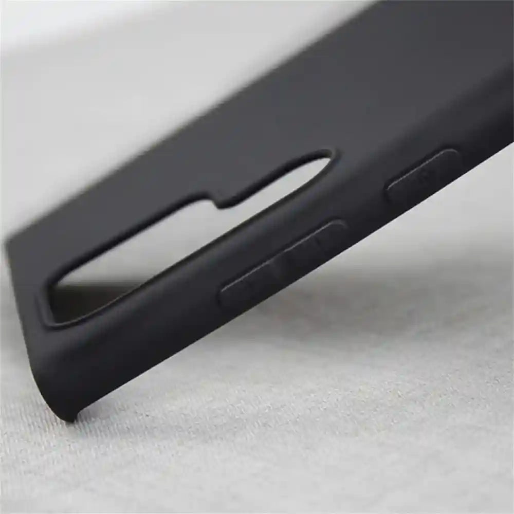 متوافق مع حقيبة سامسونج جالاكسي S22 ألترا، حقيبة هاتف واقية من السيليكون المرن (أسود)