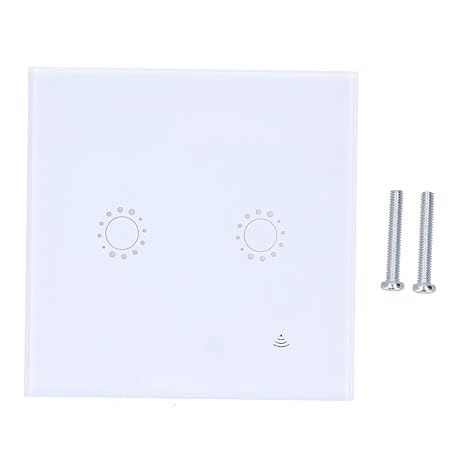 مفتاح إضاءة لمس ذكي 2200 واط – قابس بريطاني – WiFi متوافق مع Alexa و Google Home