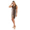 Jamila Women V Neck Solid Pattern Short Dress - Safqqa Egypt