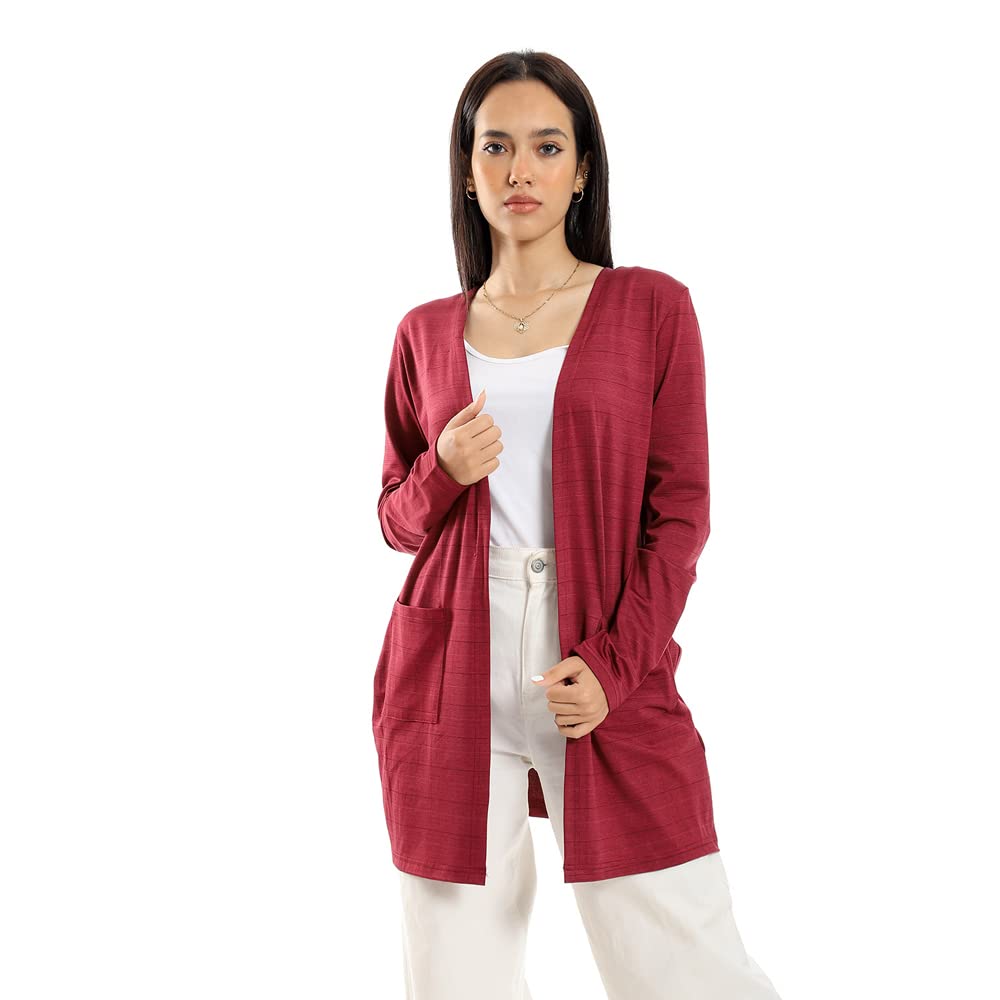 كارديجان Jamila للسيدات قطعة أنيقة ومريحة مثالية للارتداء اليومي. مصنوع من خامة ناعمة وخفيفة تمنحك الدفء