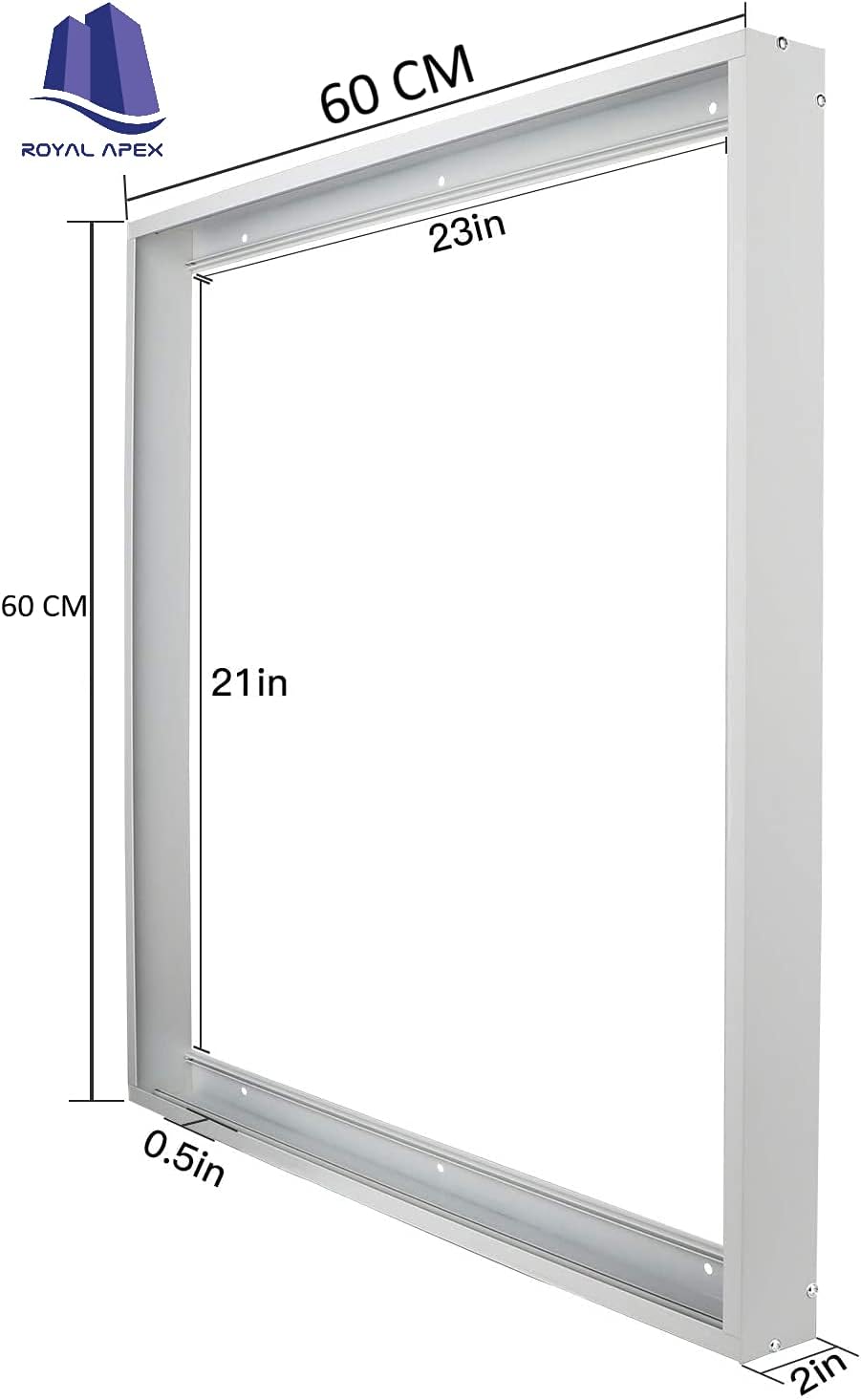 Royal Apex Aluminium Surface Mount Ceiling Frame Bracket Kit for LED Flat Panel & Drop Ceiling Lights