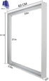 Royal Apex Aluminium Surface Mount Ceiling Frame Bracket Kit for LED Flat Panel & Drop Ceiling Lights