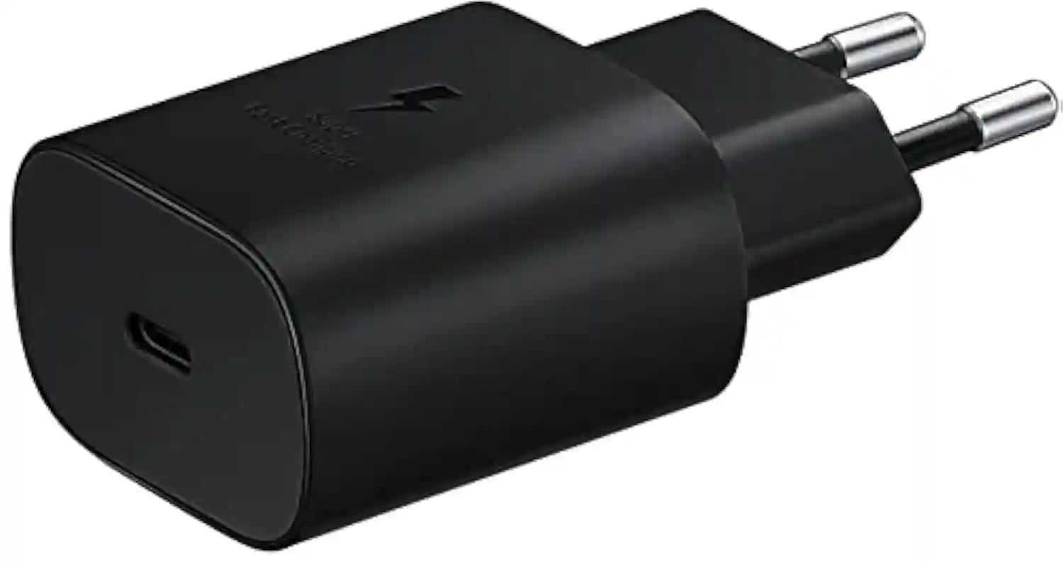 شاحن سفر من سامسونج بقدرة 25 وات ومنفذ USB-C لون أسود - EP-TA800NBEGEU، يو اس بي