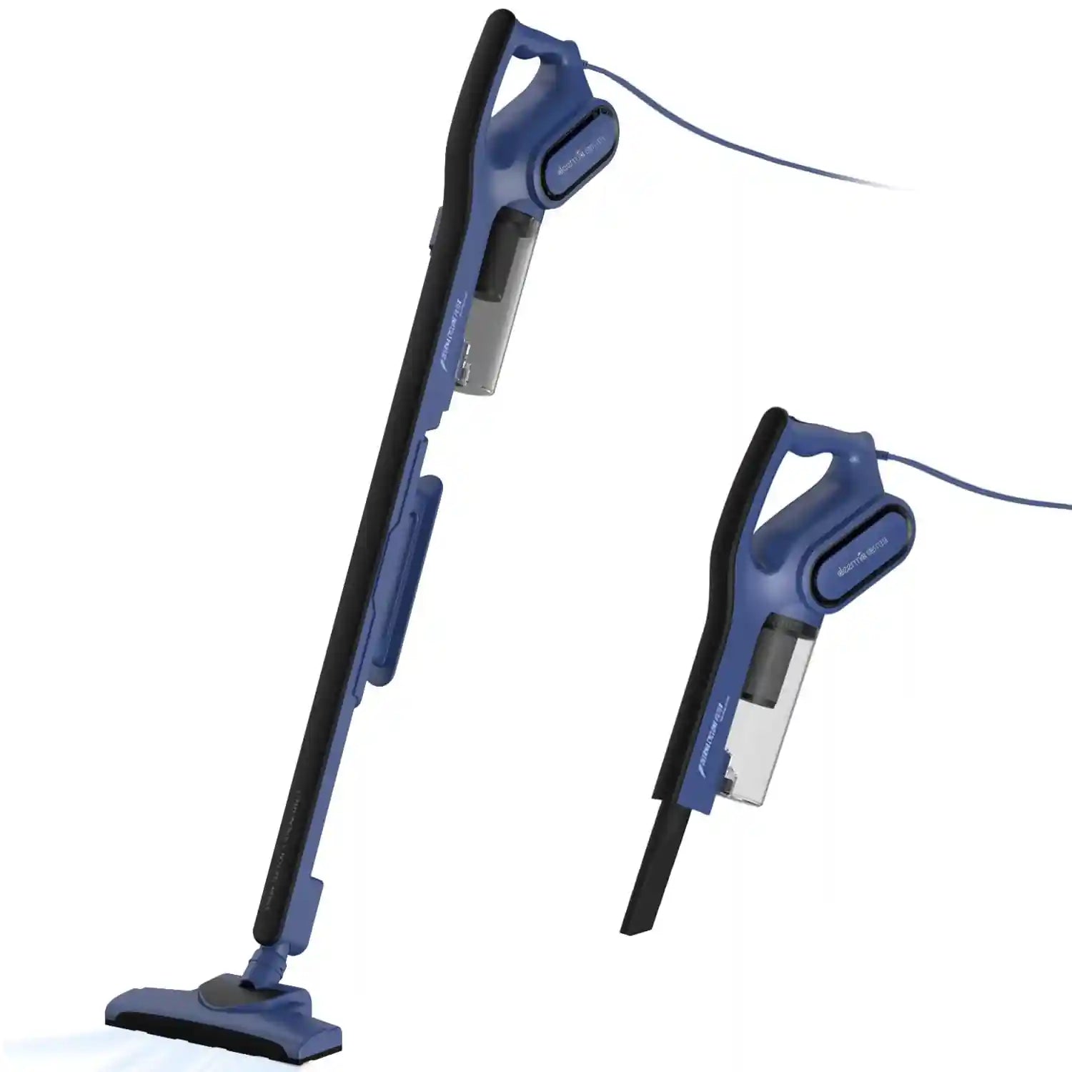 Deerma DX810 Portable 2-In-1 Handheld Vacuum Cleaner With HEPA Filter 16000Pa Strong Suction Power Blanket Dust Three-Layer Filtration 0.8 Liters Dust Capacity | 600W Power Stainless Steel Duct - Blue - Safqqa Egypt