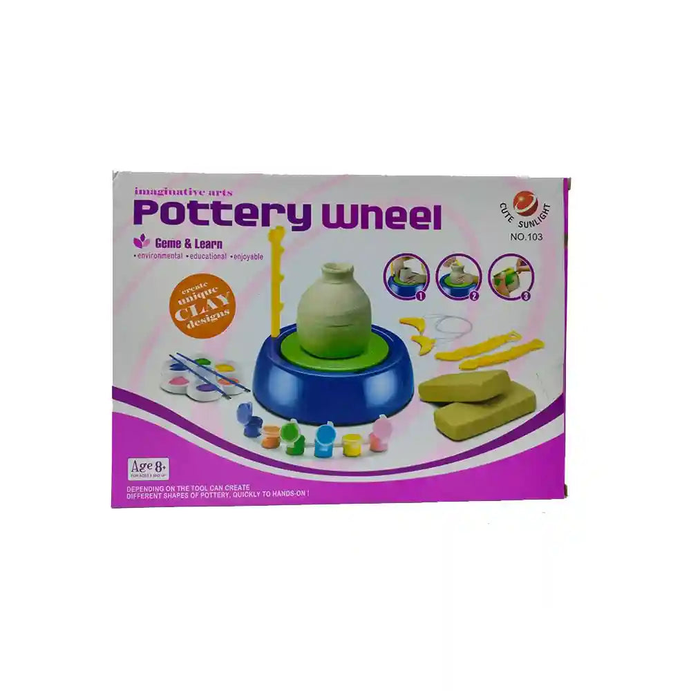Pottery wneel toy for unisex children