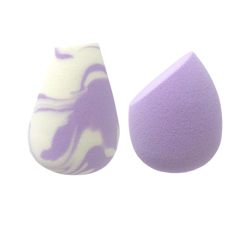 The Crème Shop 2 Pcs Makeup Blender Set. Powder & Liquid Foundation Sponge