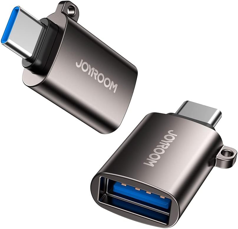 Joyroom USB 3.2 Gen 1 OTG Adapter, USB-A Male to USB-C Female Converter (S-H151), Black – Safqqa Egypt