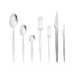 Karaca 316 Stainless Steel 84-Piece Cutlery Set, Silver Flatware Collection
