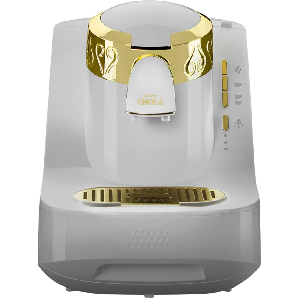  ماكينة القهوة التركية الأوتوماتيكية بالكامل من Arzum. تم تصميمها لتحضير قهوتين في نفس الوقت