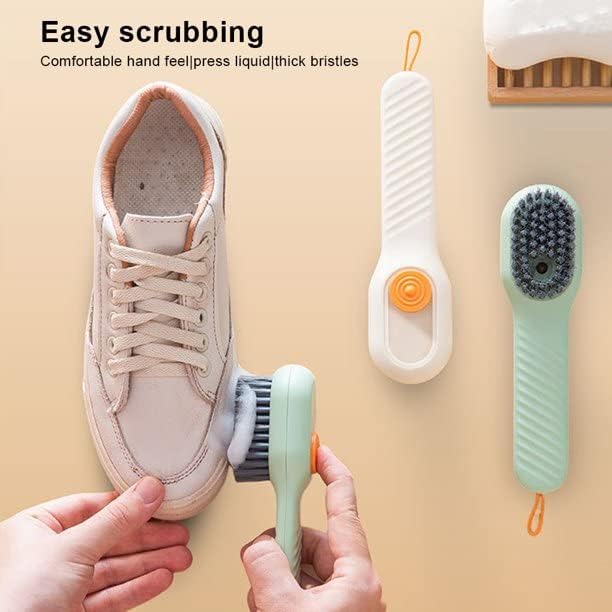 فرشاة متعددة الاستخدام للملابس والأحذية – شعيرات ناعمة ومقبض ضغط 